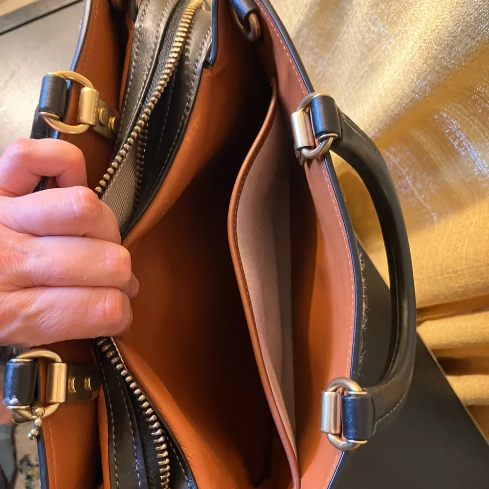 Coach Rogue 30 Leopard Print Haircalf with Rhinestones OOAK - Picture 13 of 14